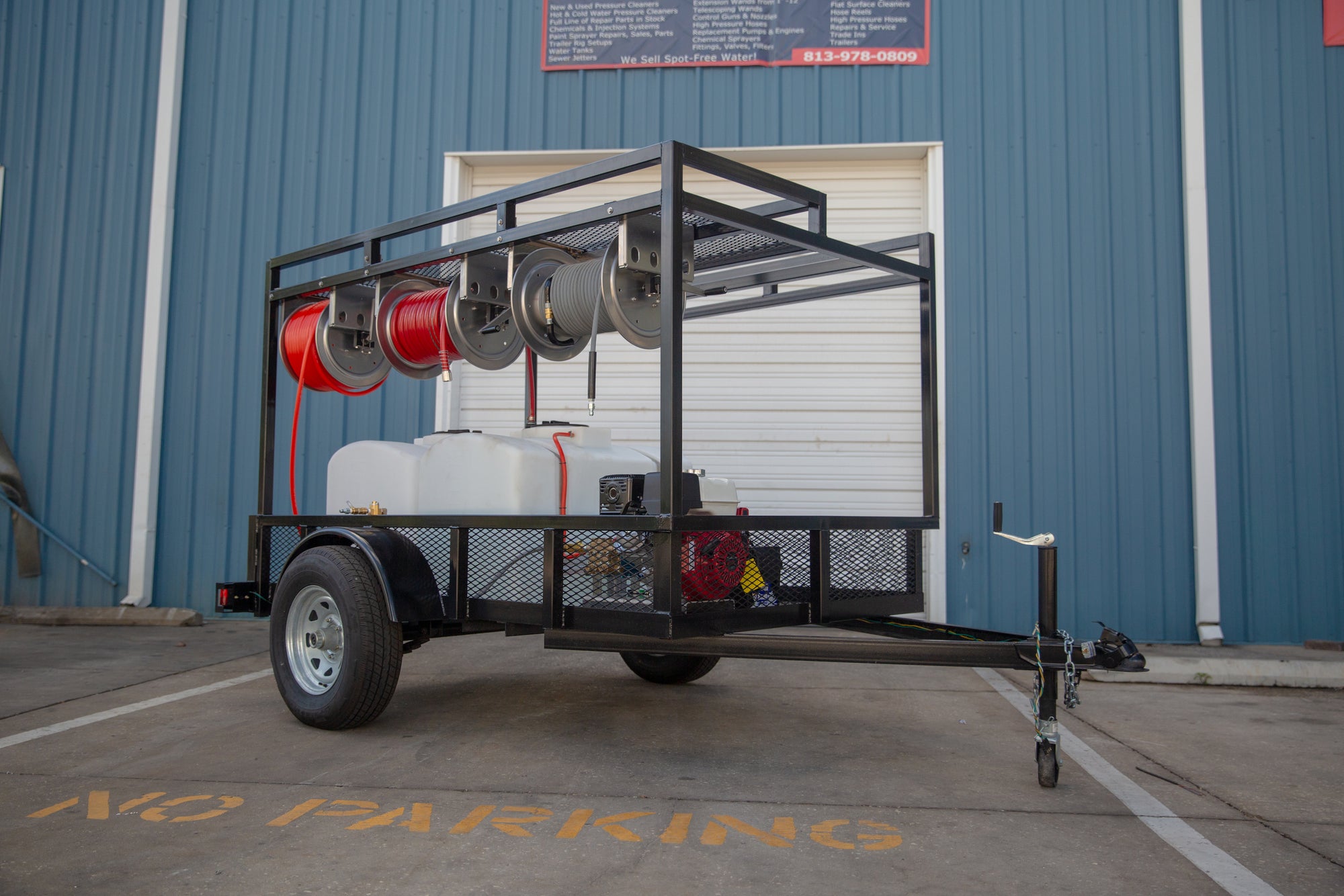 Custom wash trailers