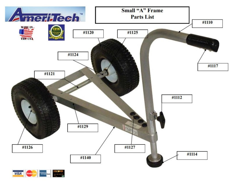 Small "A" Frame Replacement Parts