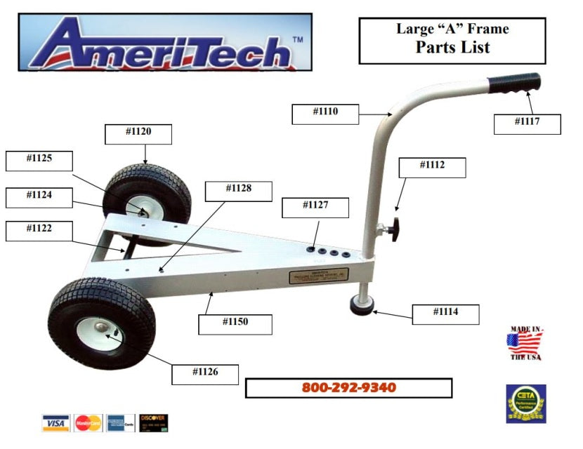 Large "A" Frame Replacement Parts